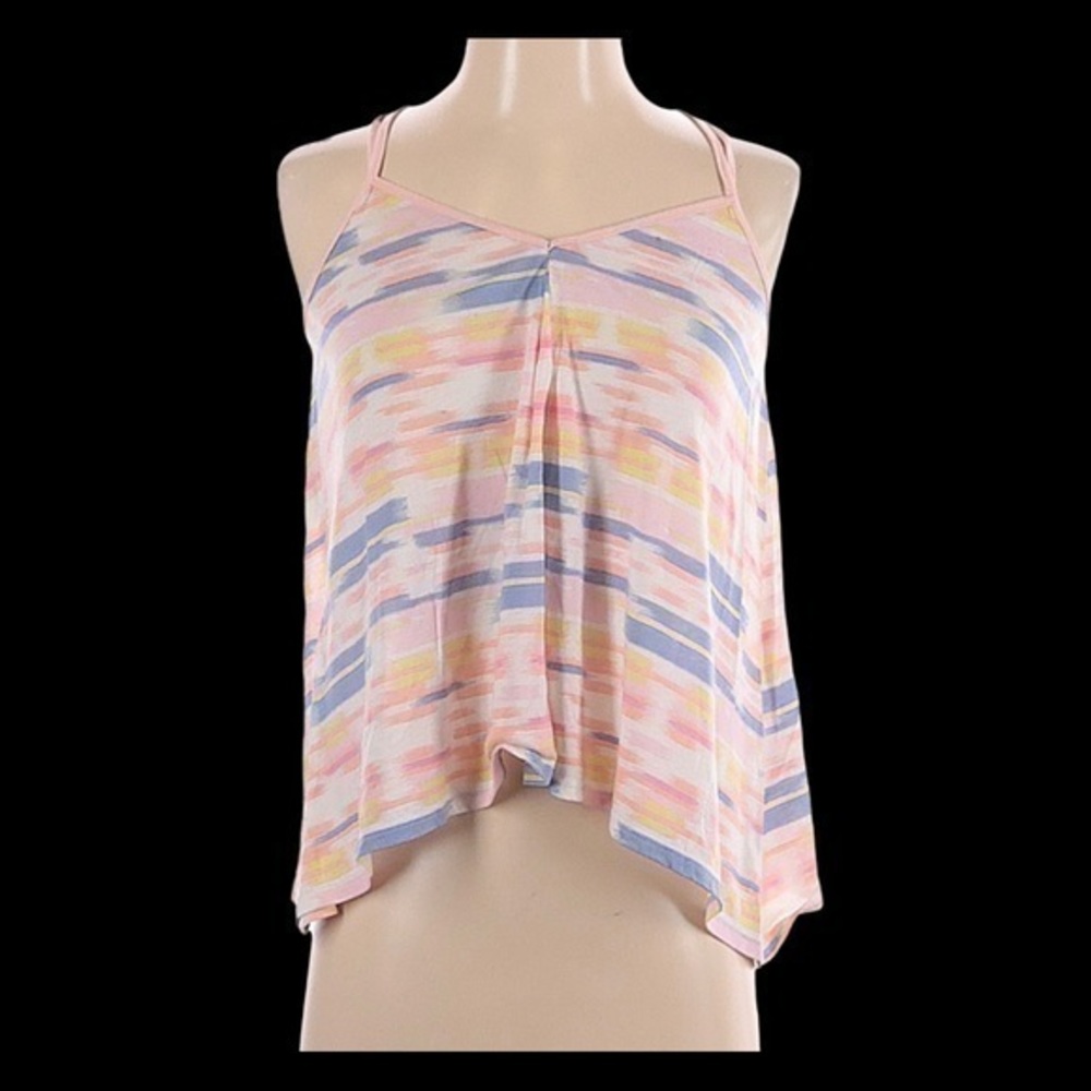 American Eagle tank in multi color pastels size small